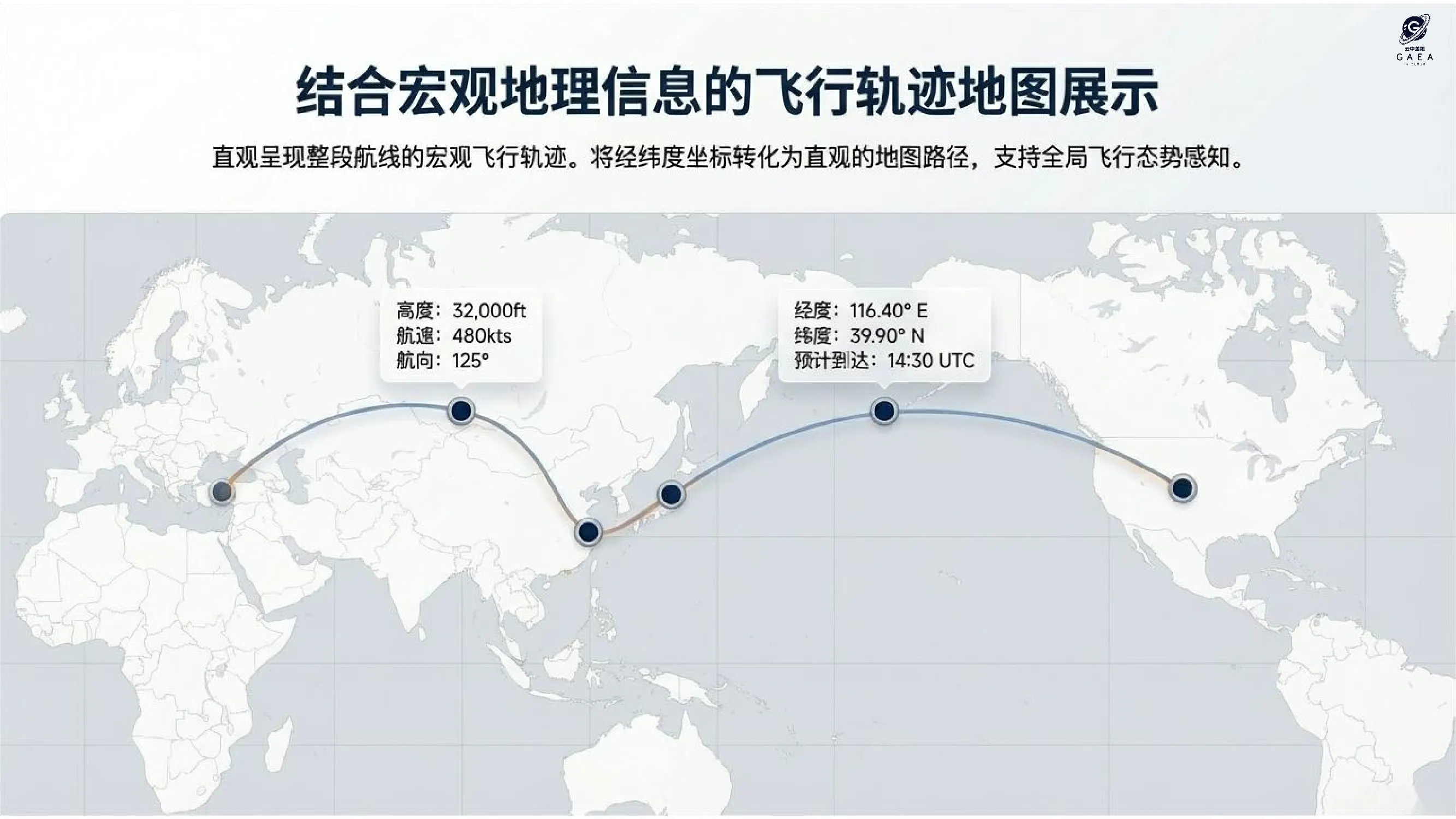 飞行轨迹地图展示