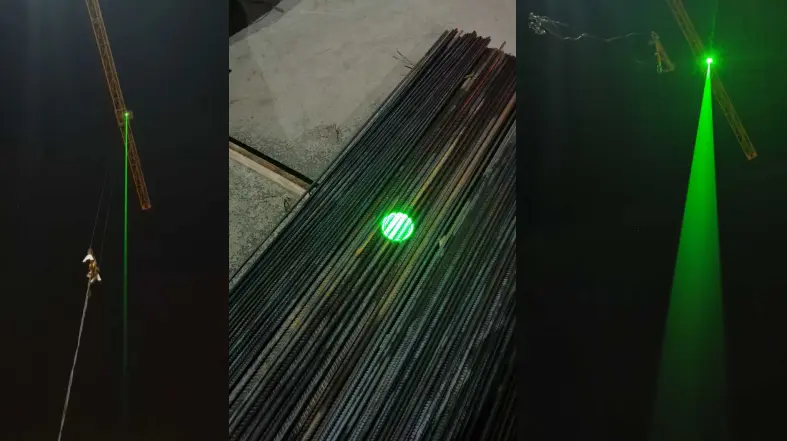 塔式起重机激光定位辅助